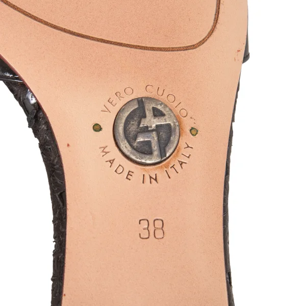 GIORGIO ARMANI Leather Mule Sandals  K-174890_015