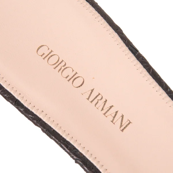 GIORGIO ARMANI Leather Mule Sandals  K-174890_016