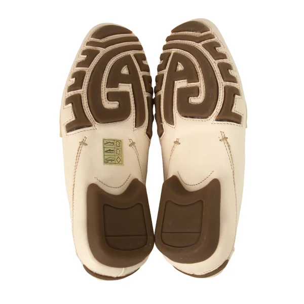 GIORGIO ARMANI Canvas Combination Leather Driving Shoes K-174891_011