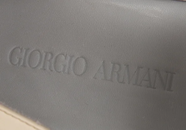 GIORGIO ARMANI Canvas Combination Leather Driving Shoes K-174891_016
