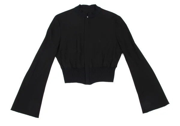 Yohji Yamamoto FEMME Wool Cutting Ribbed Switching Blouson K-174905_002