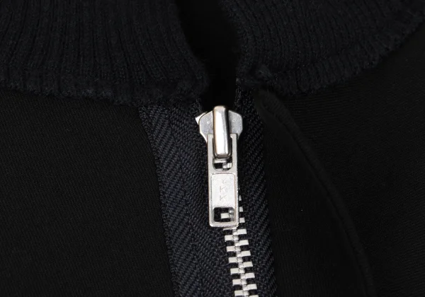 Yohji Yamamoto FEMME Wool Cutting Ribbed Switching Blouson K-174905_004