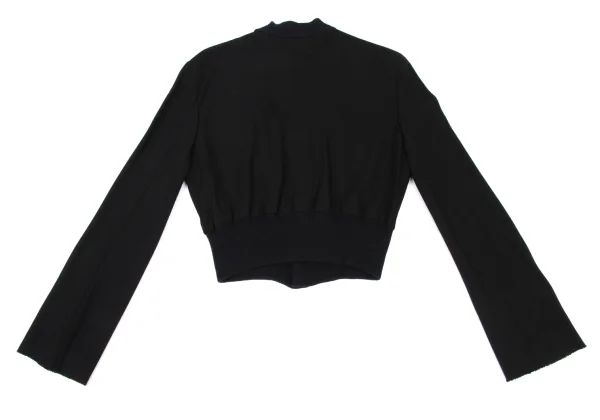 Yohji Yamamoto FEMME Wool Cutting Ribbed Switching Blouson K-174905_011