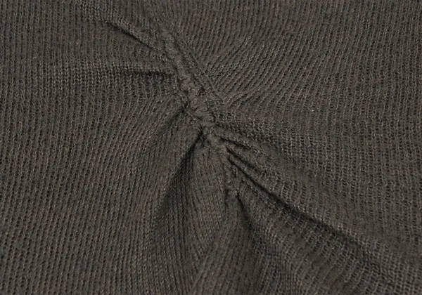 Y's Silk Linen Front Gathered Knit Top K-174908_006