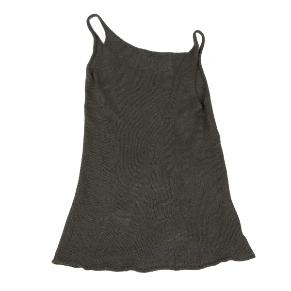 Y's Silk Linen Front Gathered Knit Top K-174908_008