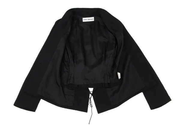 ISSEY MIYAKE Wool Back Lace-up 1B Jacket K-174909_009