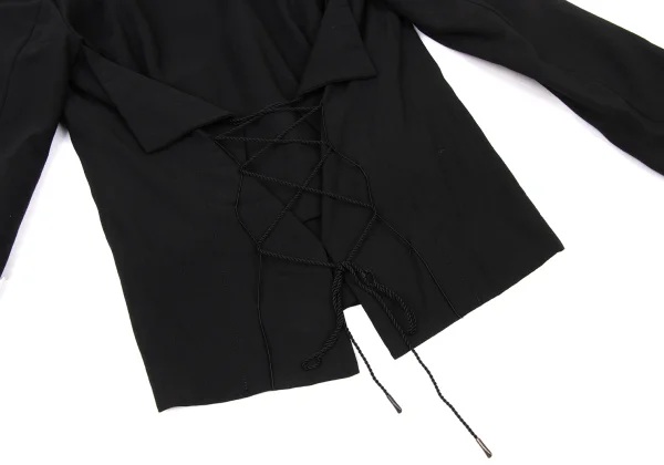 ISSEY MIYAKE Wool Back Lace-up 1B Jacket K-174909_012