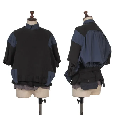 sacai Docking Design Blouse