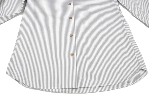 kolor Tie-neck Switching Sleeve Striped Blouse K-174914_011