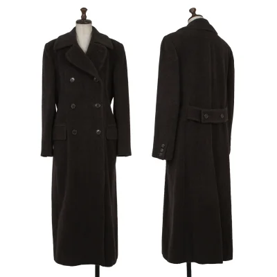 Calvin Klein Angora Wool Double Long Coat
