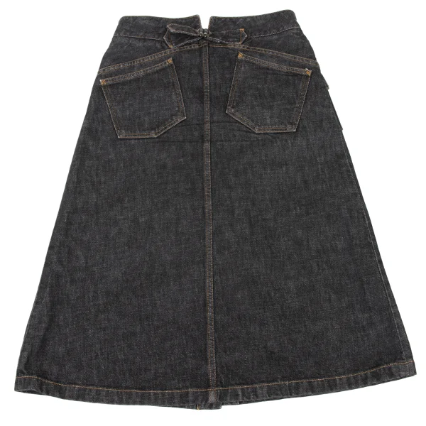 DOLCE&GABBANA Front Open Denim Skirt K-174916_014
