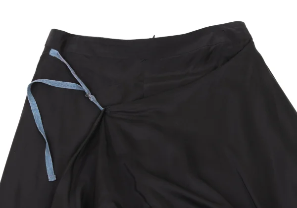 A.F.VANDEVORST Silk Frill Hem Design Half Wrap Skirt K-174917_003