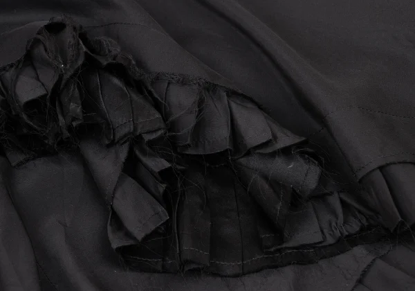 A.F.VANDEVORST Silk Frill Hem Design Half Wrap Skirt K-174917_006