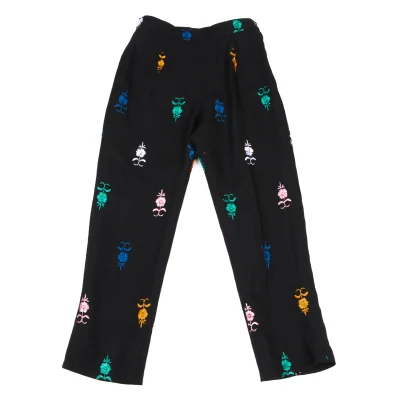 tricot COMME des GARCONS Wool Floral Embroidery Pants