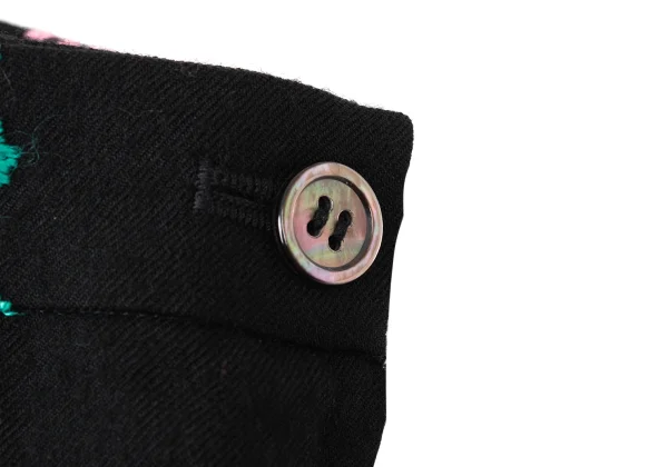 tricot COMME des GARCONS Wool Floral Embroidery Pants K-174930_005