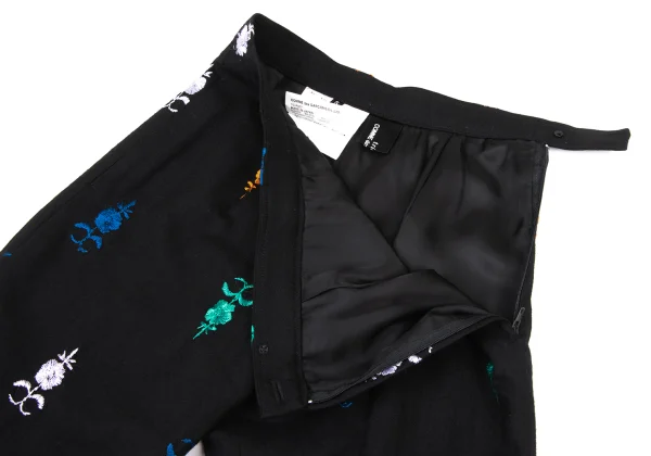 tricot COMME des GARCONS Wool Floral Embroidery Pants K-174930_006