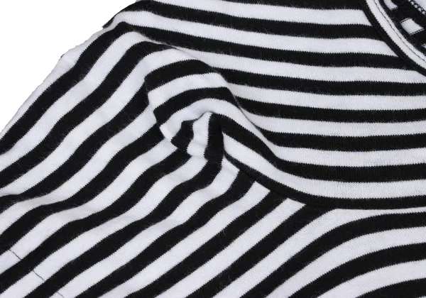 tricot COMME des GARCONS Dimensional Sleeves Asymmetry Hem Striped T-shirt K-174931_004