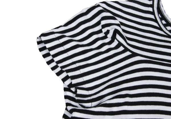 tricot COMME des GARCONS Dimensional Sleeves Asymmetry Hem Striped T-shirt K-174931_005