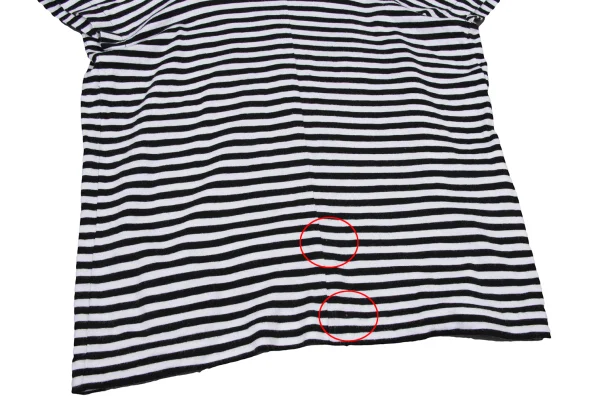 tricot COMME des GARCONS Dimensional Sleeves Asymmetry Hem Striped T-shirt K-174931_006