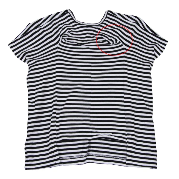tricot COMME des GARCONS Dimensional Sleeves Asymmetry Hem Striped T-shirt K-174931_009