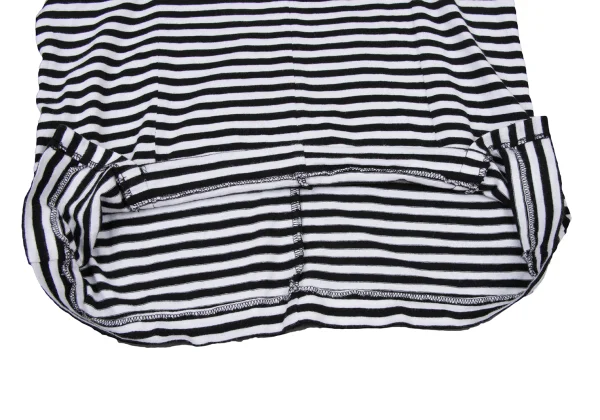 tricot COMME des GARCONS Dimensional Sleeves Asymmetry Hem Striped T-shirt K-174931_012