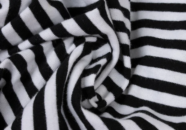 tricot COMME des GARCONS Dimensional Sleeves Asymmetry Hem Striped T-shirt K-174931_014