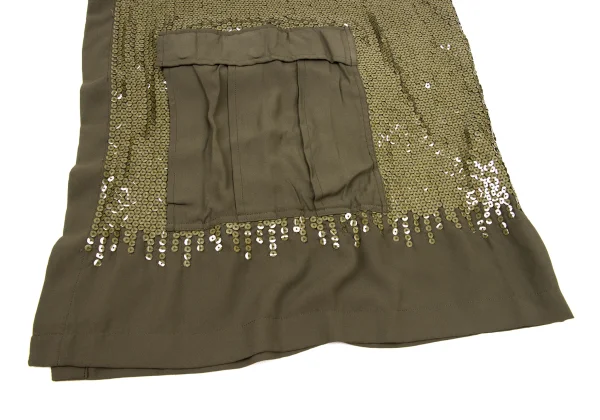 tricot COMME des GARCONS Sequins Pocket Design Wrap Skirt K-174932_005