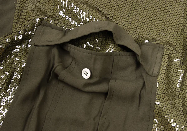 tricot COMME des GARCONS Sequins Pocket Design Wrap Skirt K-174932_006