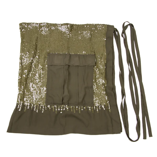 tricot COMME des GARCONS Sequins Pocket Design Wrap Skirt K-174932_009