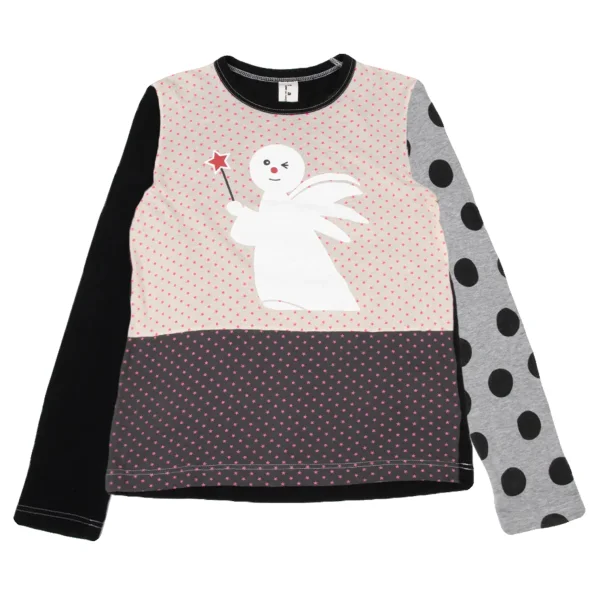 tao COMME des GARCONS Printed Switching T Shirt Beige,Black S-M K-174933_001
