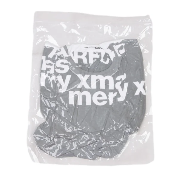 COMME des GARCONS PARFUM Xmas Printed Pack T Shirt Grey S K-174935_001