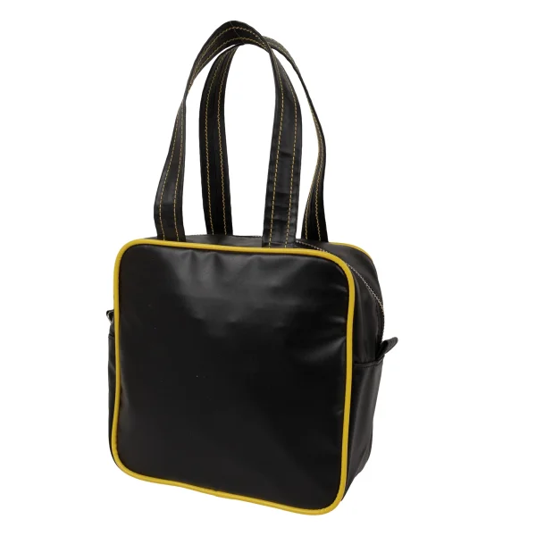 tricot COMME des GARCONS Piping Desing Square PVC Bag Black,Yellow  K-174938_001