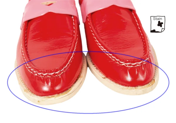 tricot COMME des GARCONS Bicolor Enamel Penny Loafers K-174939_005