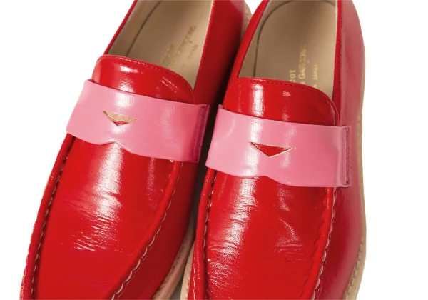tricot COMME des GARCONS Bicolor Enamel Penny Loafers K-174939_006