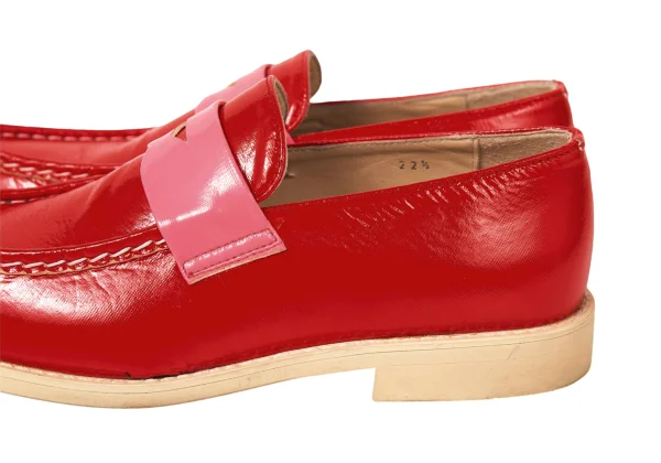 tricot COMME des GARCONS Bicolor Enamel Penny Loafers K-174939_007
