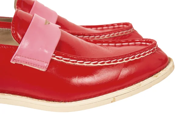 tricot COMME des GARCONS Bicolor Enamel Penny Loafers K-174939_008