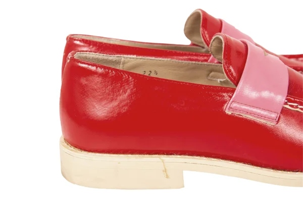 tricot COMME des GARCONS Bicolor Enamel Penny Loafers K-174939_009