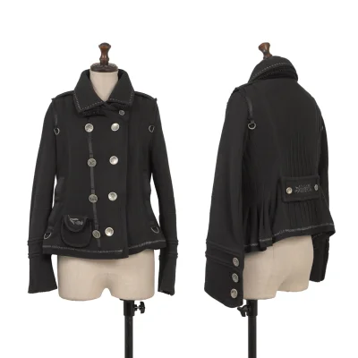 MARITHE + FRANCOIS GIRBAUD Wool Metal Button Jacket