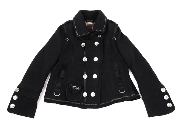 MARITHE + FRANCOIS GIRBAUD Wool Metal Button Jacket K-174940_002