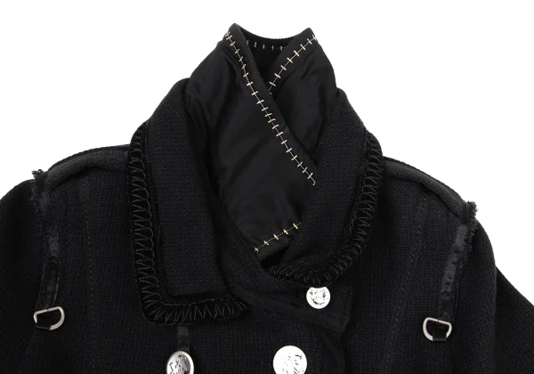 MARITHE + FRANCOIS GIRBAUD Wool Metal Button Jacket K-174940_005