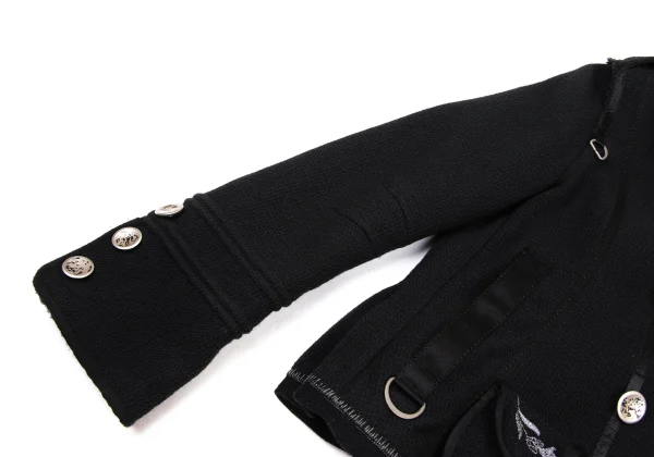 MARITHE + FRANCOIS GIRBAUD Wool Metal Button Jacket K-174940_010