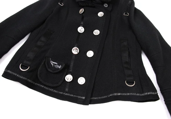 MARITHE + FRANCOIS GIRBAUD Wool Metal Button Jacket K-174940_011