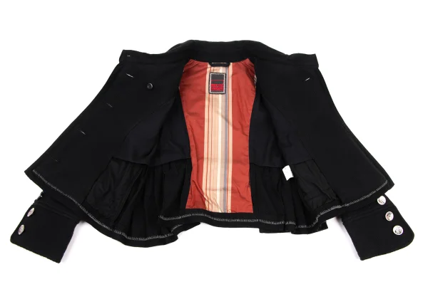 MARITHE + FRANCOIS GIRBAUD Wool Metal Button Jacket K-174940_014