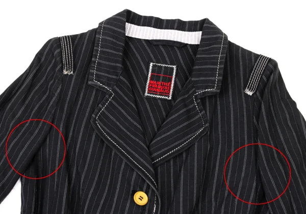 MARITHE + FRANCOIS GIRBAUD Stitch Stripe Cotton Jacket K-174941_003