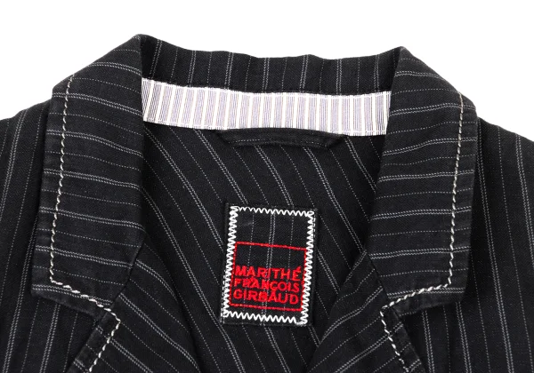 MARITHE + FRANCOIS GIRBAUD Stitch Stripe Cotton Jacket K-174941_006