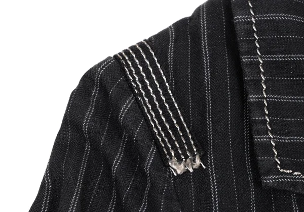 MARITHE + FRANCOIS GIRBAUD Stitch Stripe Cotton Jacket K-174941_008