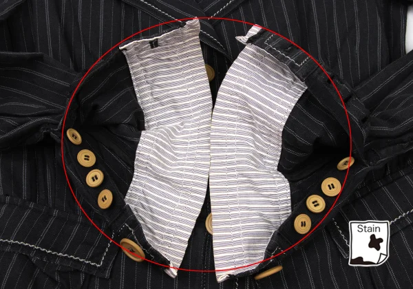 MARITHE + FRANCOIS GIRBAUD Stitch Stripe Cotton Jacket K-174941_012