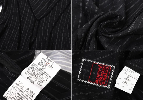 MARITHE + FRANCOIS GIRBAUD Stitch Stripe Cotton Jacket K-174941_019