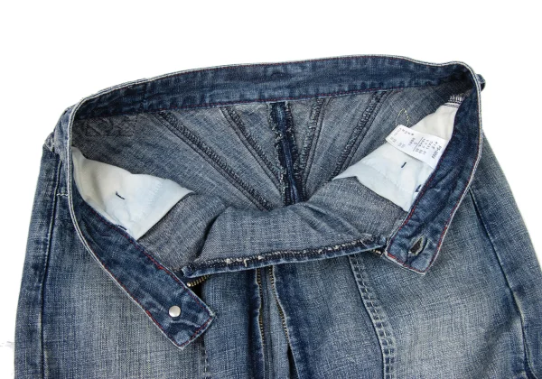 MARITHE + FRANCOIS GIRBAUD Cutting Hem Denim Skirt K-174942_007
