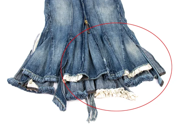 MARITHE + FRANCOIS GIRBAUD Cutting Hem Denim Skirt K-174942_010